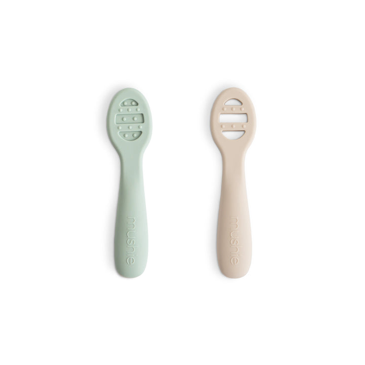 Cucharas de silicona 2 piezas - cambridge blue/shifting sand