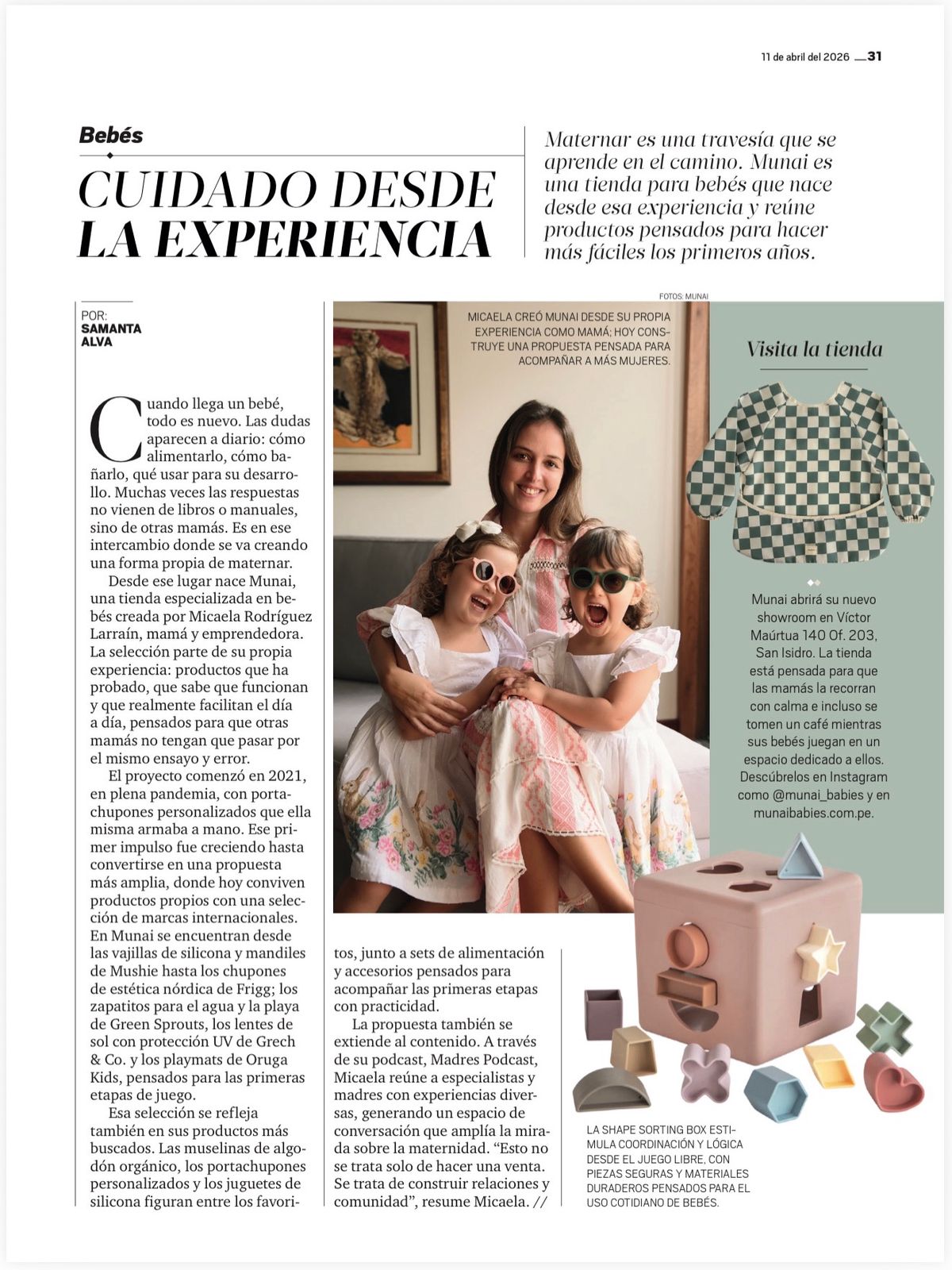 Cuidado desde La Experiencia - Munai Babies